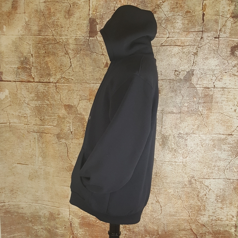 Full Zip Lightweight Navy Blue Hoodie-Large - Picture 3 of 8